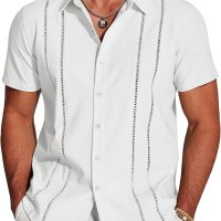 Camiseta Basica Hombre Camisa Hombre COOFANDY Manga Corta