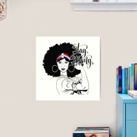 Latina Dominican RepublicStrongAfrican American Black Woman Classy Glamour Nubian Princess Queen Diva Art Print for Sale by DesignsByAymara