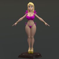 Cartoon Sexy vrouw 3D-model 99