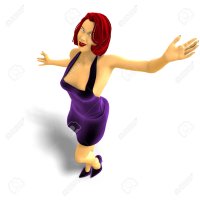 3D Rendering Of Sexy Cartoon Girl Stock Photo Picture and Royalty Free Image. Image 5512010.