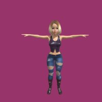 Cartoon Sexy Girl Model Rigged