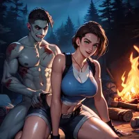 Oiled Skin Fucked By Zombie Man Zombie Sex AI Porn