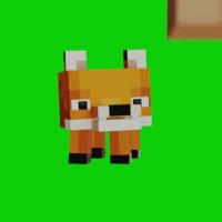 Minecraft Green Screen Fox