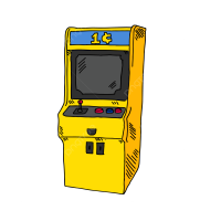 Arcade Game Machine Vector Hd Images Cartoon Game Machine Cartoon Clipart Video Game Room Cartoon PNG Image For Free Download