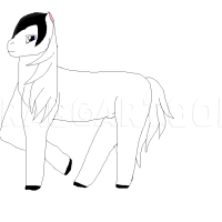 How To Draw A Manga Stallion Drawing Step by Step by AnimeChick2013