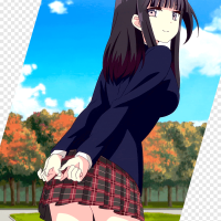 Anime NTR: Netsuzou Trap Mangaka Yuri Anime black Hair manga png