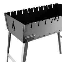 Mangal Grill Suitcase fo 10 Skewers Case Foldable 2 mm Metal