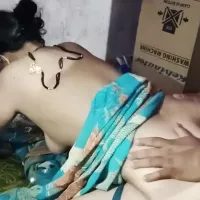 Indian Housewife Mangalas Husband Suck Her Pussy and Put Sperm on Her Back after Fucking