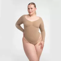 Body Sculpting Shapewear de manga larga con braguita