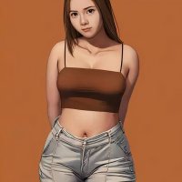 Beautiful Sexy Cartoon Girl Digital by Mounir Khalfouf