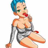 Create a funny and sexy cartoon from a photo model