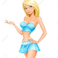 Vector Illustratie Van Een Jonge Sexy Cartoon Meisje Presenteren Met Iets Geïsoleerd Op Witte Achtergrond Royalty vrije SVG Cliparts Vectoren en Stock Illustratie. Image 14210102