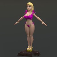 Cartoon Sexy vrouw 3D-model 99