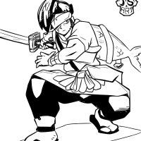 Kenji Brawl Stars Coloring Pages