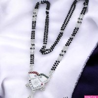Black Beads Mangalsutra Mangalsutra Ki Kimat Real Sterling Silver Indian Wedding Black Beads Mangalsutra Women Chain