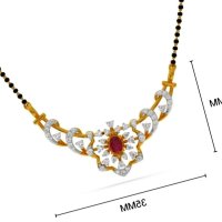Buy Kisna Jewellery 14K Kate Diamond Gold Mangalsutra Online At Best Price Tata CLiQ
