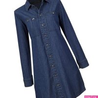 Vestido Casual Lee Manga Larga De Mujer S40