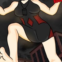 Progress on my cover for the Amplify 2 audiobook featuring Ridley. Shes the villain whos powers forced Amp to grow into a Giantess in the original. The audiobook is available now at