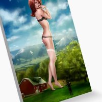 Sweet Giantess Summer Greeting Card for Sale by ladykraken