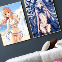 Upgrade Your Space with Sexy Anime Girl Canvas Art