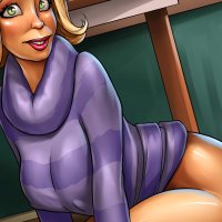 Nude Cindy rubbing huge tits and pussy in toon porn