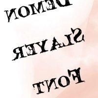 Demon Slayer Font Free Download