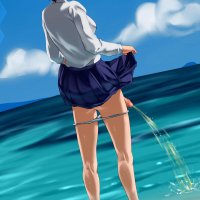 ayanakitori ass futanari pantsu panty pull pee photoshop seifuku skirt lift uncensored wet