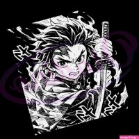 Demon Slayer Kimetsu No Yaiba Tanjiro Kamado Manga Panel Sword SVG Clipart