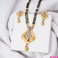 Heart Leaf Designer Mangalsutra Set