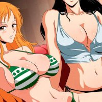 One Piece.. Nami and Robin Comic. Phil96art.