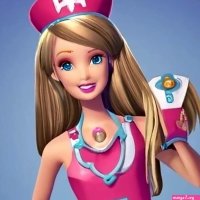 Ultra HD anime nurse Barbie on Craiyon