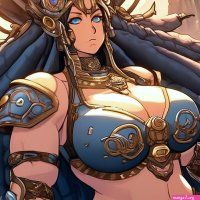 Huge boob huge boob anime barbarian queen girl big as big boob big bust anime image created in Shedevrum