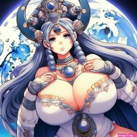 Huge boob huge boob anime moon queen girl big bust animeboob 18 big image created in Shedevrum