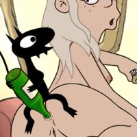Uncensored Netflix Disenchantment princess Tiabeanie fucked by demon Luci cartoon porn hentai sex hardcore parody illustration.