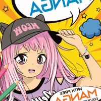 Colour Your Own Manga Book 4 With Free Manga Colouring Poster Age 4