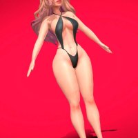 Stylized Cartoon Sexy girl character