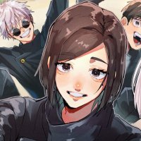 Jujutsu Kaisen: Gojo Getos School Selfie Shoko Friends HD Wallpaper by