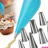 Manga Pastelera8pcs1 Manga Pastelera Reutilizable 7 BoquillasAccesorios ReposteriaKit Reposteria Utensiliospara Decoracin de PastelesCupcakeFlexible y Ligera : Amazon.es: Hogar y cocina