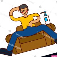 Guy Masturbates On Chair Onanism On Stock Vector Royalty Free 705529348