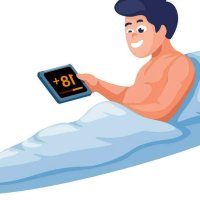Man Laying In Bed And Masturbate Watch Video Cartoon illustration Vector 29278715 Vector Art at Vecteezy