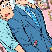 Crayon Shin-chan Art Style Mansion Guys AI Gay Porn