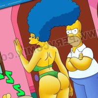 Porn comic The Simpsons. Chapter 7. Os SimpComix. PervComix Sex comic caught Homer having