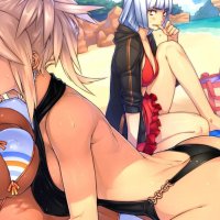 Fondos de pantalla : Anime playa Grandes tetas Manga dibujos animados historietas 1920x1080