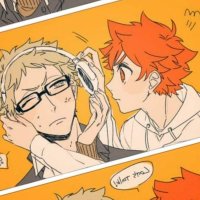 320 Tsukishima x hinata ideas