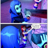 starfire and raven haloween manga sex