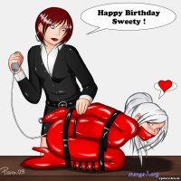 latex bondage cat girls manga