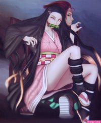 tanjiro x nezuko nue