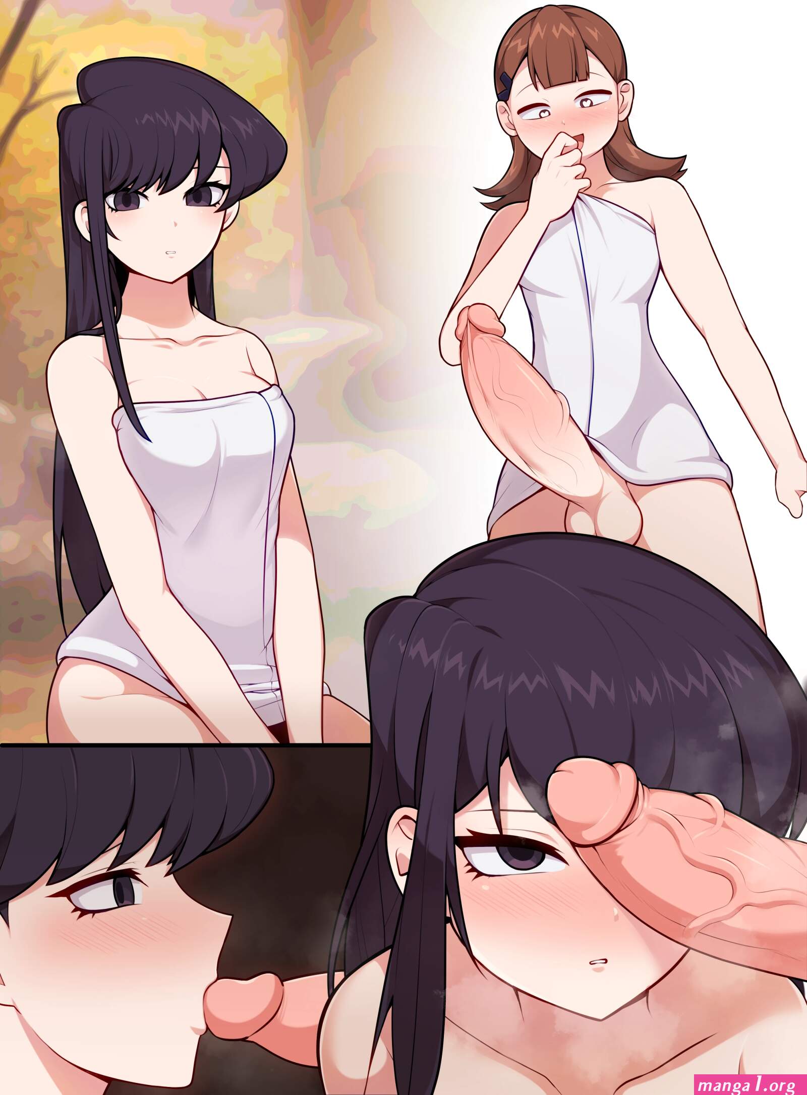 Komi and yamai futanari porn comic