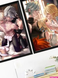 Affiche dart de fille nue sexy le plus beau jeu danime image à la maison impressions murales toile