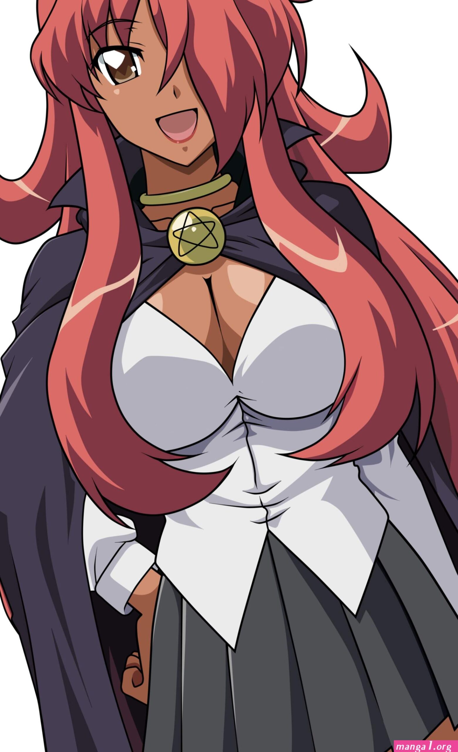 zero no tsukaima kirche cleavage thighhighs vector trace